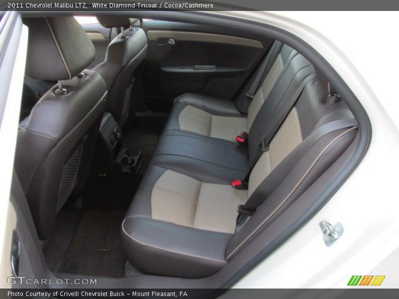 White Diamond Tricoat / Cocoa/Cashmere 2011 Chevrolet Malibu LTZ