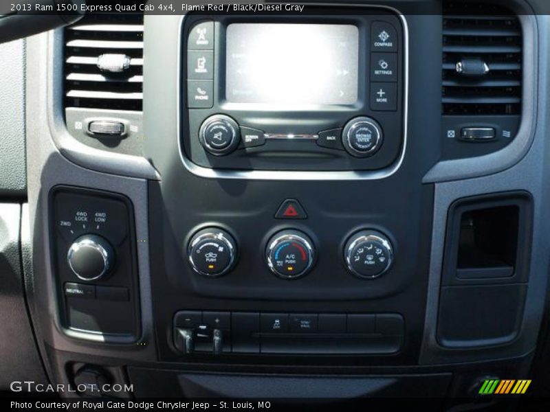 Flame Red / Black/Diesel Gray 2013 Ram 1500 Express Quad Cab 4x4