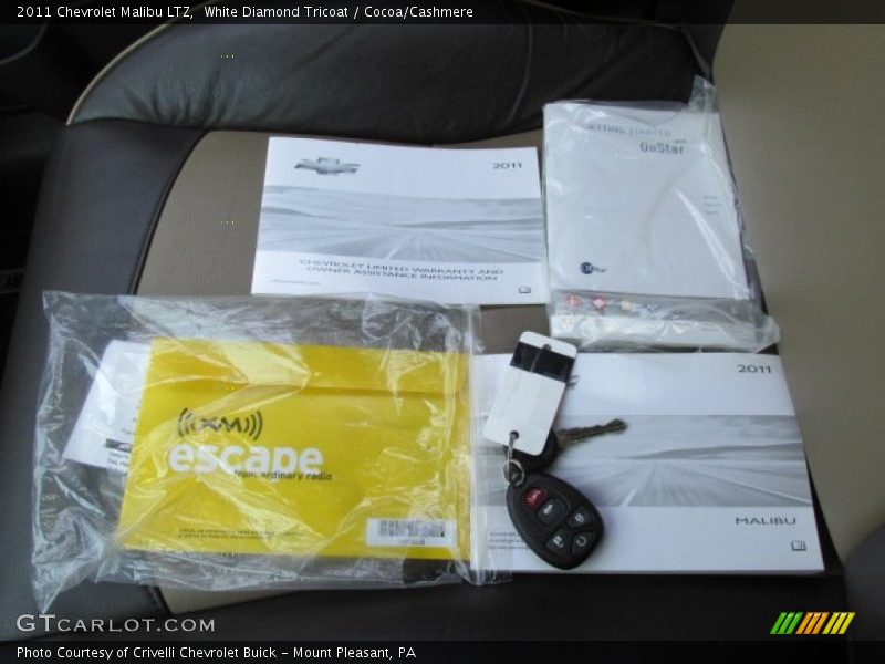 White Diamond Tricoat / Cocoa/Cashmere 2011 Chevrolet Malibu LTZ