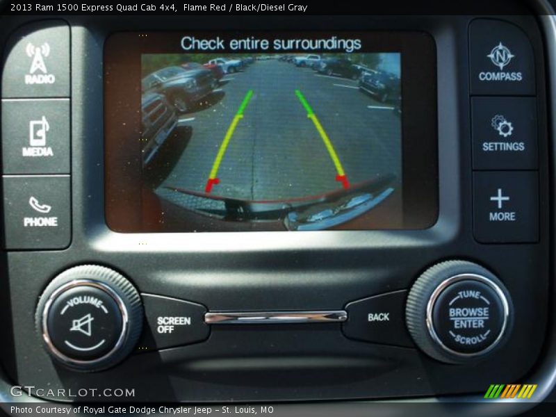 Flame Red / Black/Diesel Gray 2013 Ram 1500 Express Quad Cab 4x4