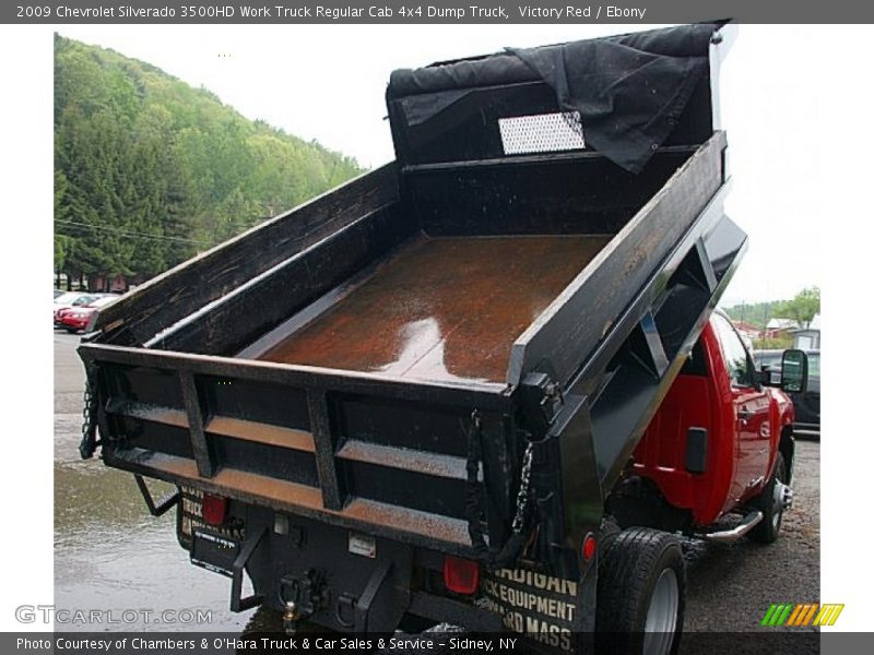  2009 Silverado 3500HD Work Truck Regular Cab 4x4 Dump Truck Victory Red