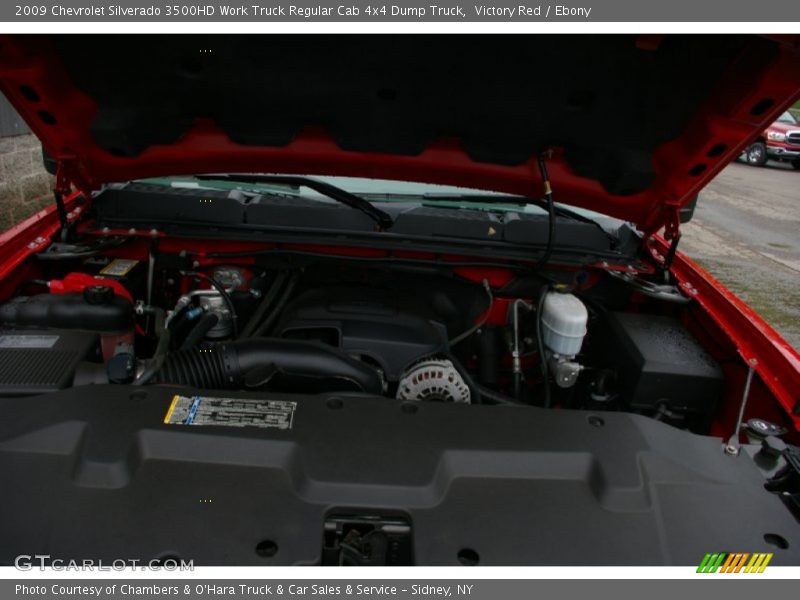 Victory Red / Ebony 2009 Chevrolet Silverado 3500HD Work Truck Regular Cab 4x4 Dump Truck