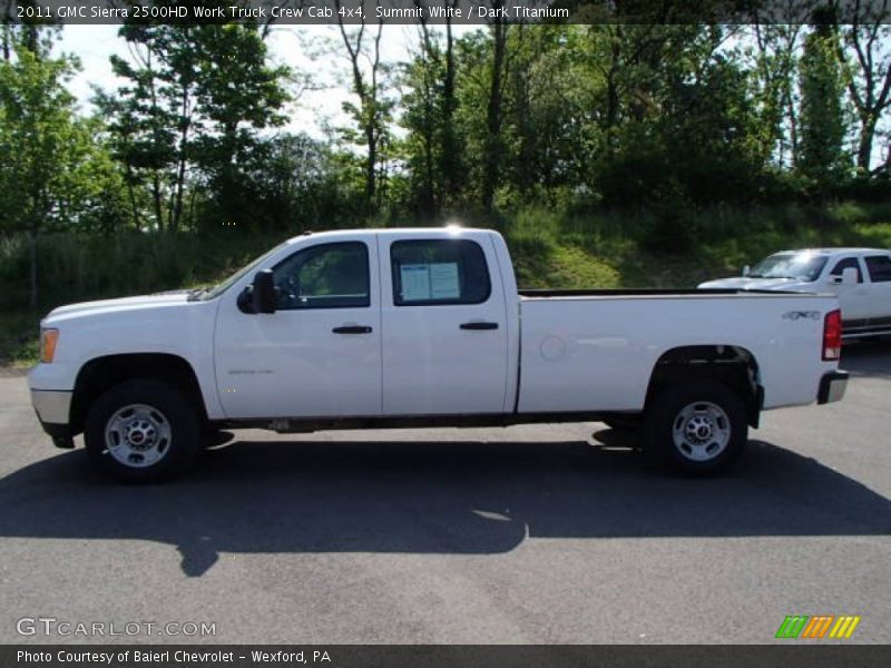 Summit White / Dark Titanium 2011 GMC Sierra 2500HD Work Truck Crew Cab 4x4