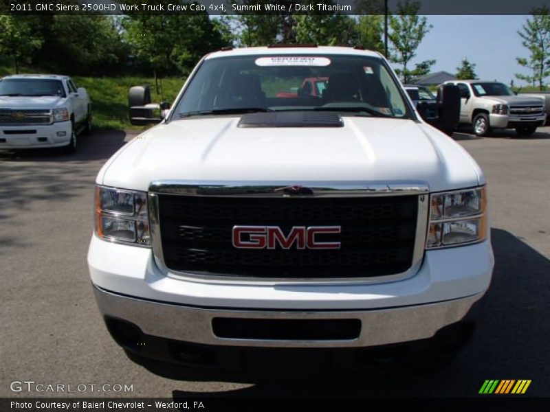 Summit White / Dark Titanium 2011 GMC Sierra 2500HD Work Truck Crew Cab 4x4