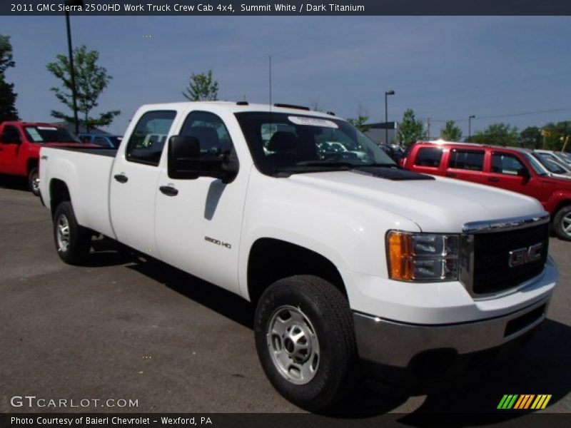 Front 3/4 View of 2011 Sierra 2500HD Work Truck Crew Cab 4x4