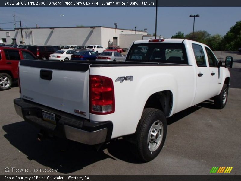 Summit White / Dark Titanium 2011 GMC Sierra 2500HD Work Truck Crew Cab 4x4