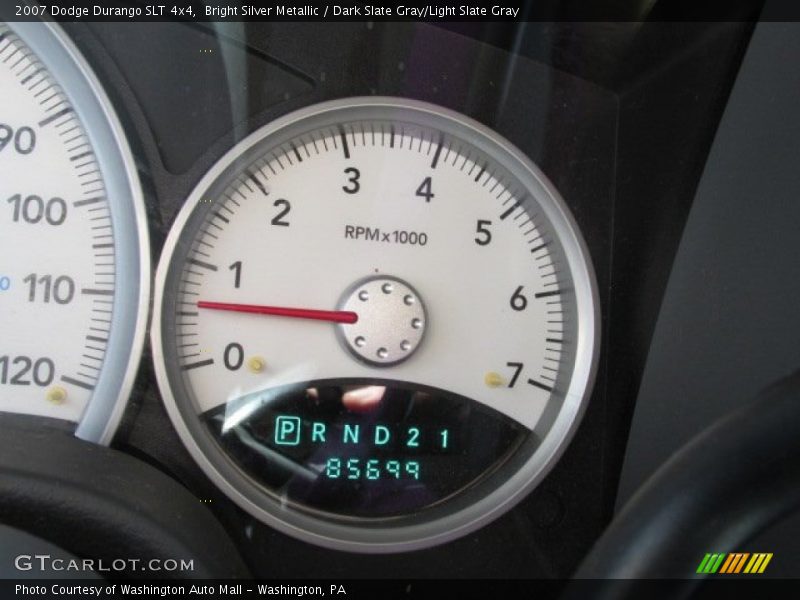 Bright Silver Metallic / Dark Slate Gray/Light Slate Gray 2007 Dodge Durango SLT 4x4