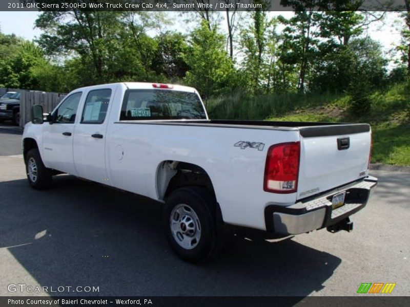 Summit White / Dark Titanium 2011 GMC Sierra 2500HD Work Truck Crew Cab 4x4