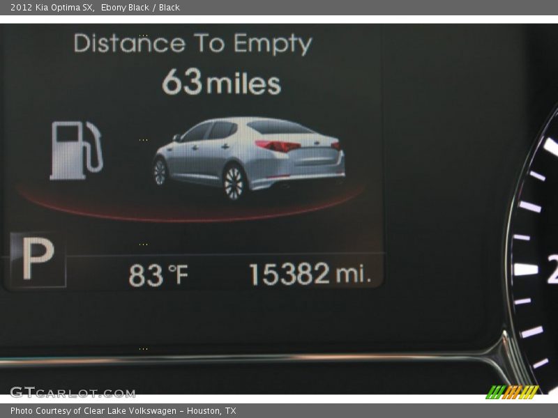 Ebony Black / Black 2012 Kia Optima SX