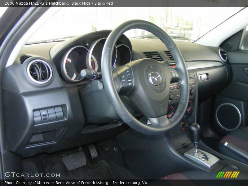 Black Mica / Black/Red 2006 Mazda MAZDA3 s Hatchback