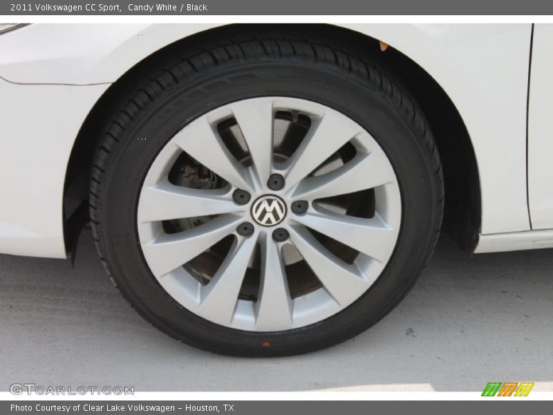 Candy White / Black 2011 Volkswagen CC Sport