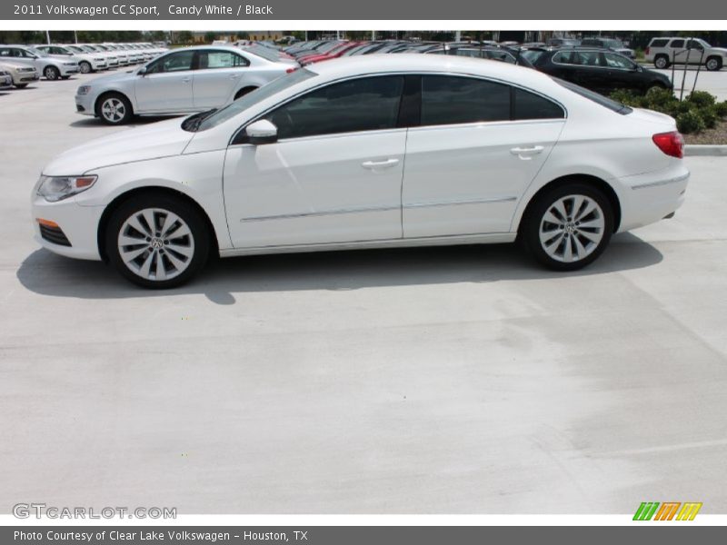 Candy White / Black 2011 Volkswagen CC Sport