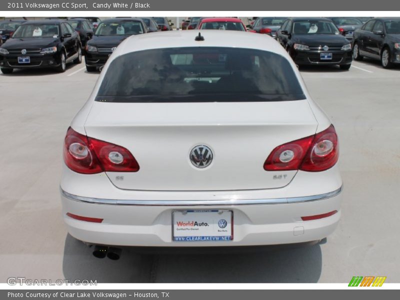 Candy White / Black 2011 Volkswagen CC Sport