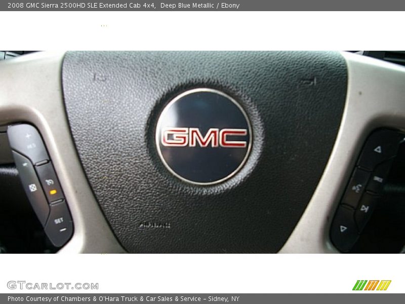 Deep Blue Metallic / Ebony 2008 GMC Sierra 2500HD SLE Extended Cab 4x4