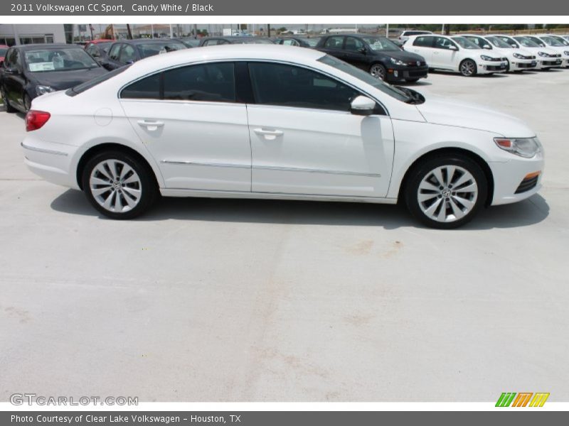 Candy White / Black 2011 Volkswagen CC Sport
