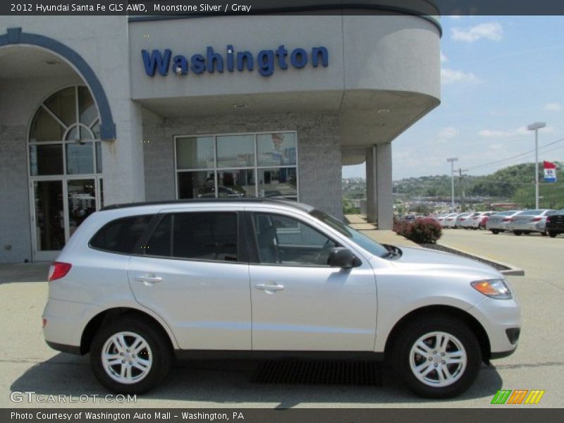 Moonstone Silver / Gray 2012 Hyundai Santa Fe GLS AWD