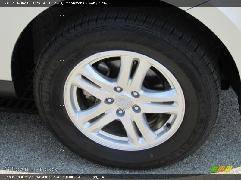 Moonstone Silver / Gray 2012 Hyundai Santa Fe GLS AWD