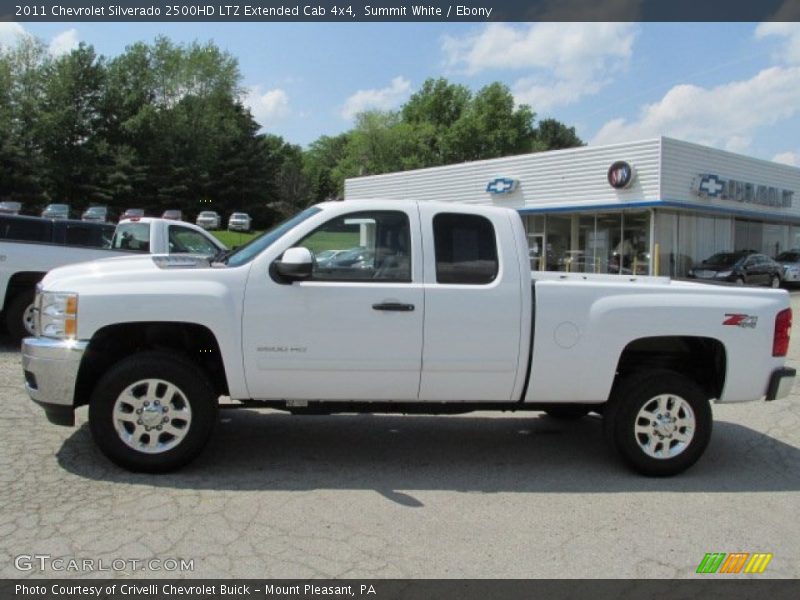 Summit White / Ebony 2011 Chevrolet Silverado 2500HD LTZ Extended Cab 4x4