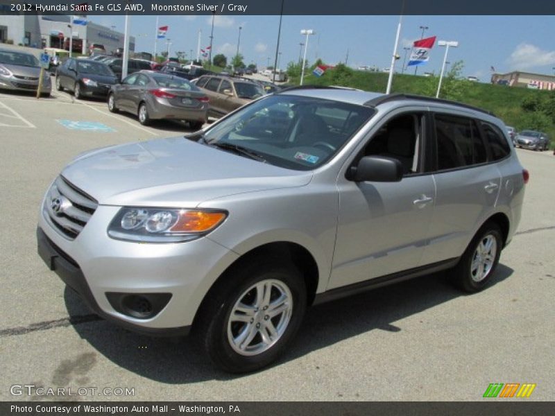 Moonstone Silver / Gray 2012 Hyundai Santa Fe GLS AWD