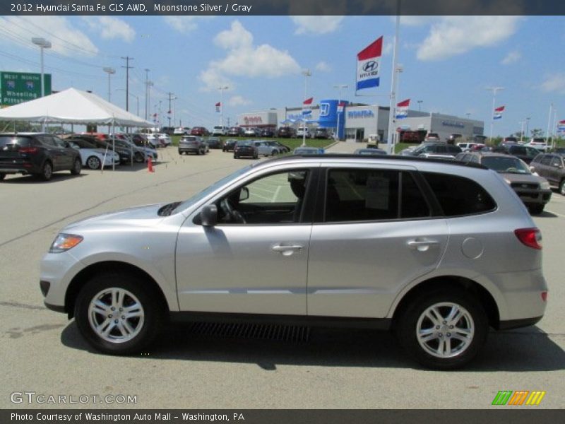 Moonstone Silver / Gray 2012 Hyundai Santa Fe GLS AWD