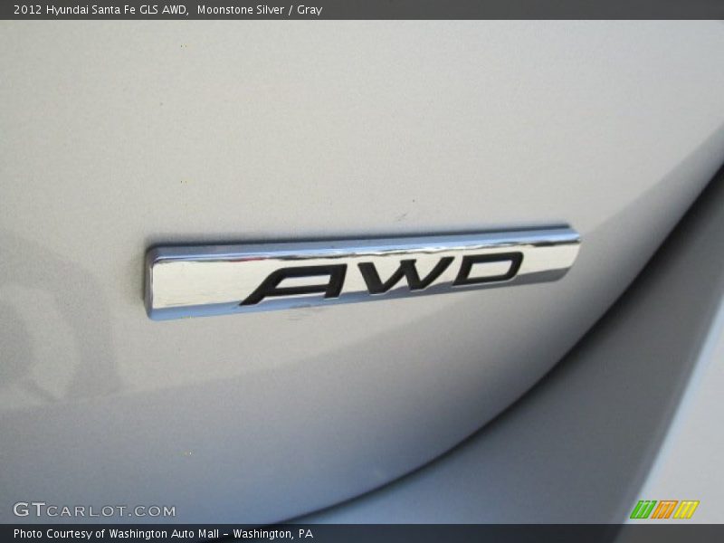 Moonstone Silver / Gray 2012 Hyundai Santa Fe GLS AWD