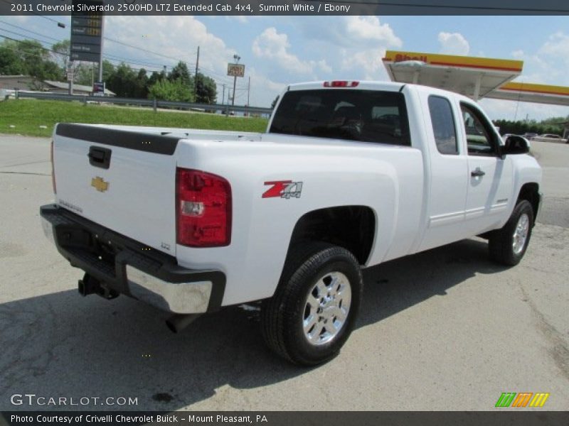 Summit White / Ebony 2011 Chevrolet Silverado 2500HD LTZ Extended Cab 4x4