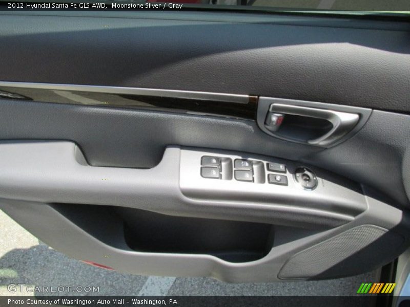 Moonstone Silver / Gray 2012 Hyundai Santa Fe GLS AWD