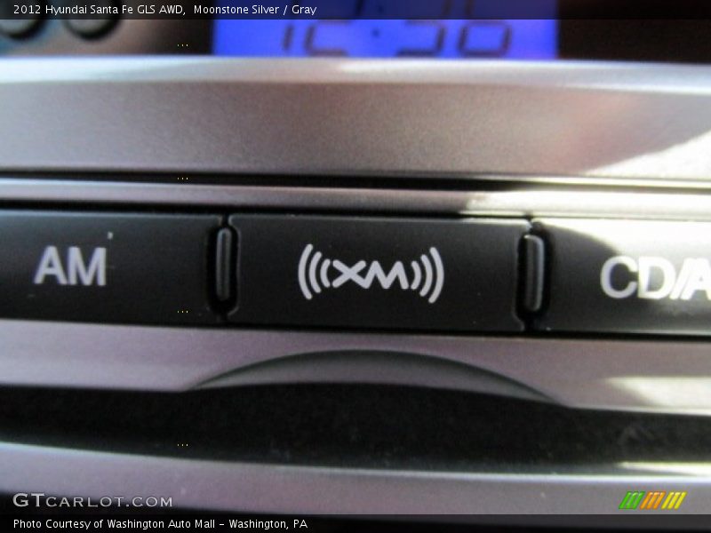 Moonstone Silver / Gray 2012 Hyundai Santa Fe GLS AWD