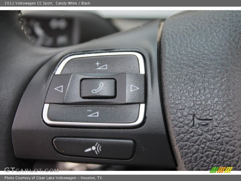 Candy White / Black 2011 Volkswagen CC Sport