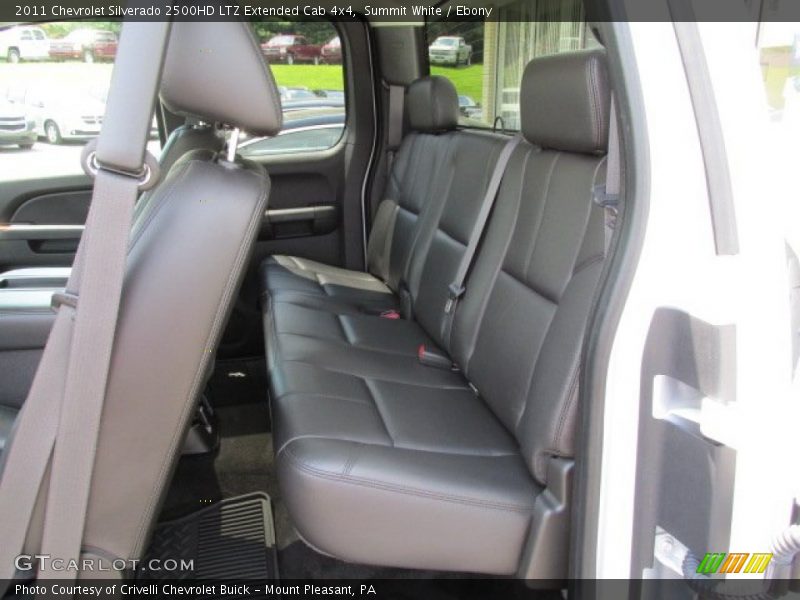 Rear Seat of 2011 Silverado 2500HD LTZ Extended Cab 4x4