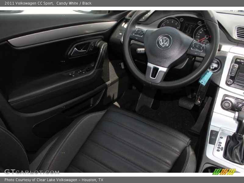 Candy White / Black 2011 Volkswagen CC Sport