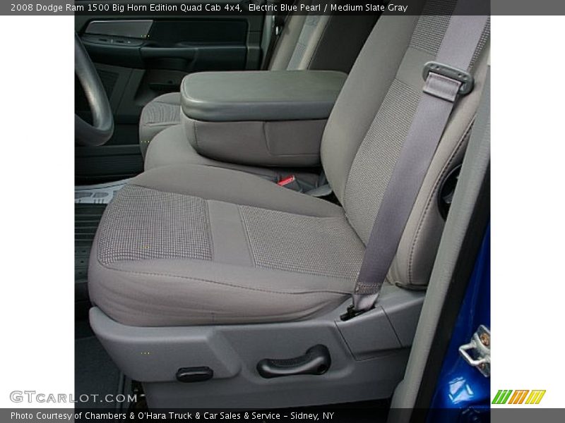 Electric Blue Pearl / Medium Slate Gray 2008 Dodge Ram 1500 Big Horn Edition Quad Cab 4x4