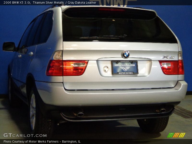 Titanium Silver Metallic / Gray Dakota Leather 2006 BMW X5 3.0i