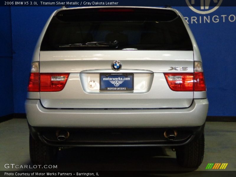 Titanium Silver Metallic / Gray Dakota Leather 2006 BMW X5 3.0i
