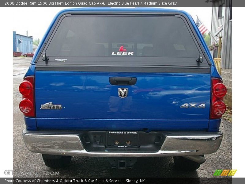 Electric Blue Pearl / Medium Slate Gray 2008 Dodge Ram 1500 Big Horn Edition Quad Cab 4x4