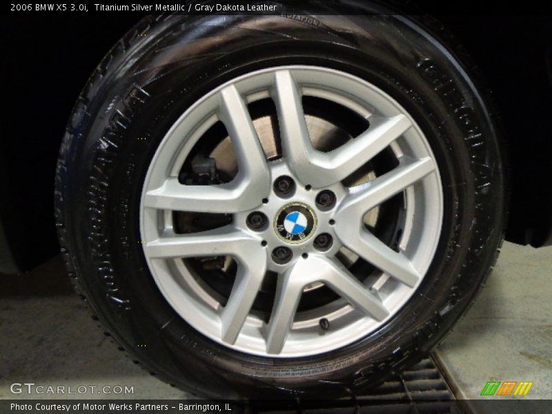 Titanium Silver Metallic / Gray Dakota Leather 2006 BMW X5 3.0i