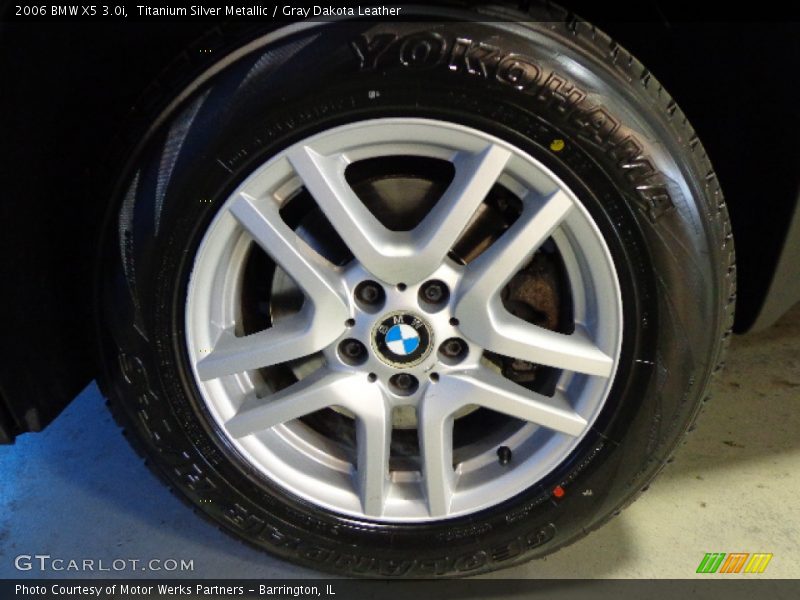Titanium Silver Metallic / Gray Dakota Leather 2006 BMW X5 3.0i