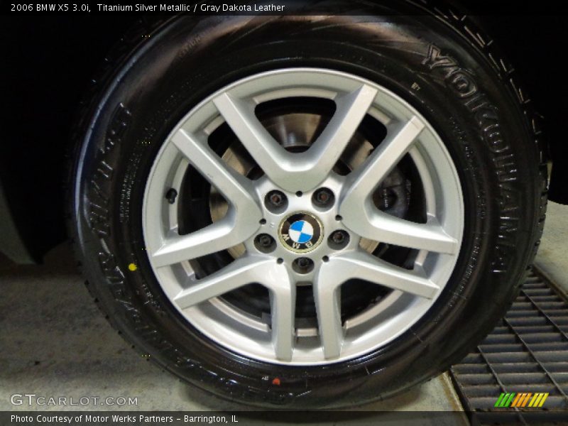 Titanium Silver Metallic / Gray Dakota Leather 2006 BMW X5 3.0i