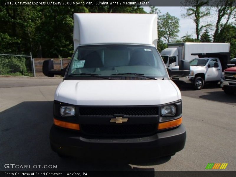 Summit White / Medium Pewter 2013 Chevrolet Express Cutaway 3500 Moving Van