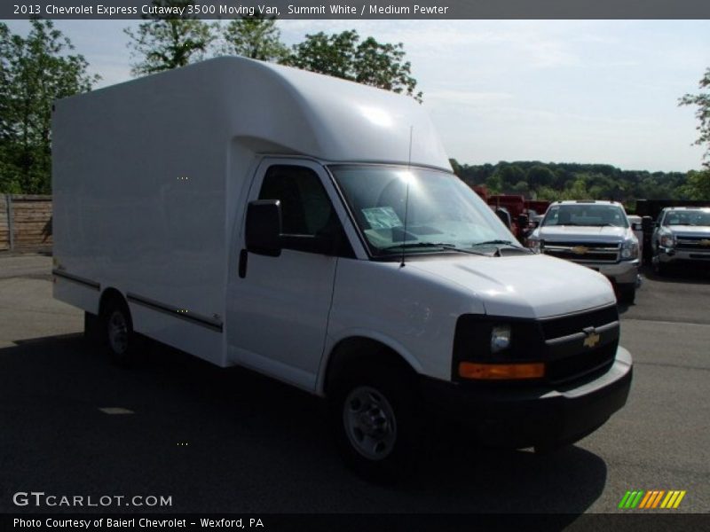 Summit White / Medium Pewter 2013 Chevrolet Express Cutaway 3500 Moving Van