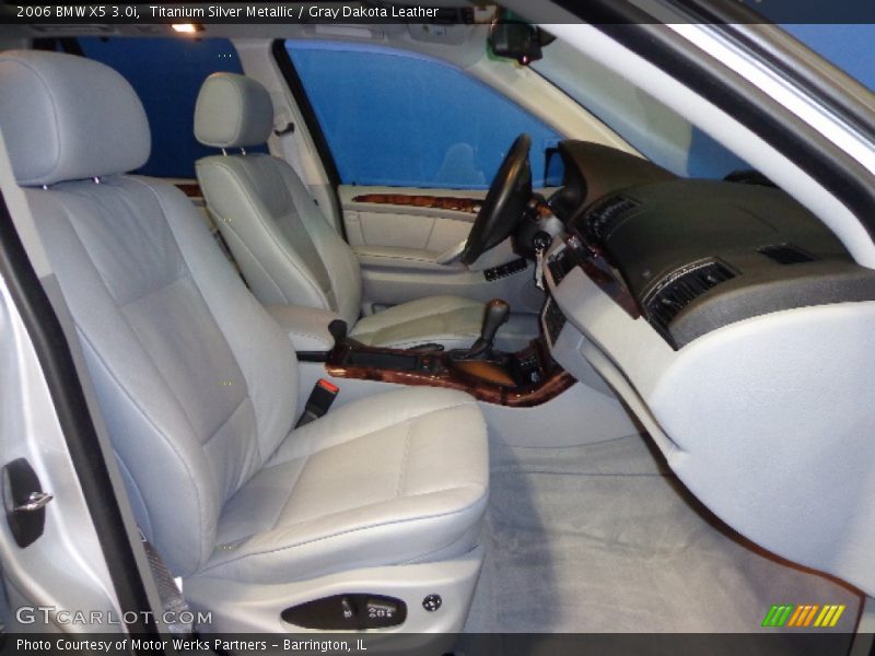 Titanium Silver Metallic / Gray Dakota Leather 2006 BMW X5 3.0i