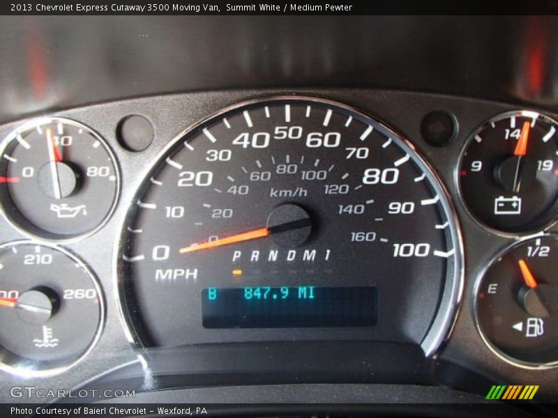 Summit White / Medium Pewter 2013 Chevrolet Express Cutaway 3500 Moving Van