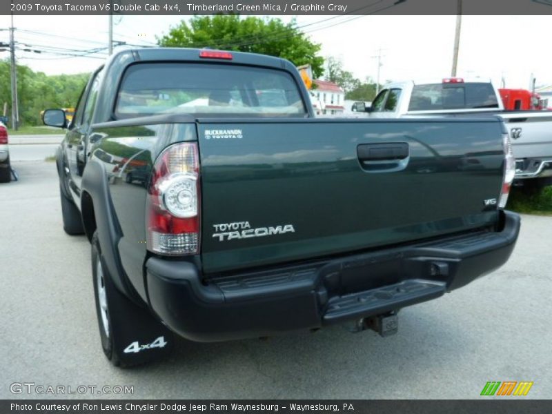Timberland Green Mica / Graphite Gray 2009 Toyota Tacoma V6 Double Cab 4x4