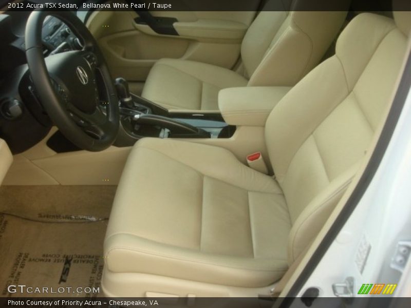Bellanova White Pearl / Taupe 2012 Acura TSX Sedan
