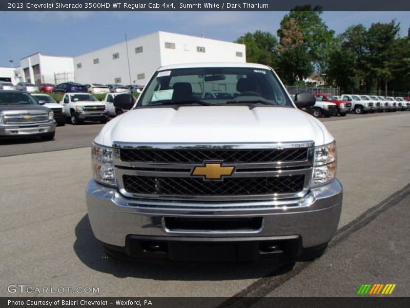 Summit White / Dark Titanium 2013 Chevrolet Silverado 3500HD WT Regular Cab 4x4