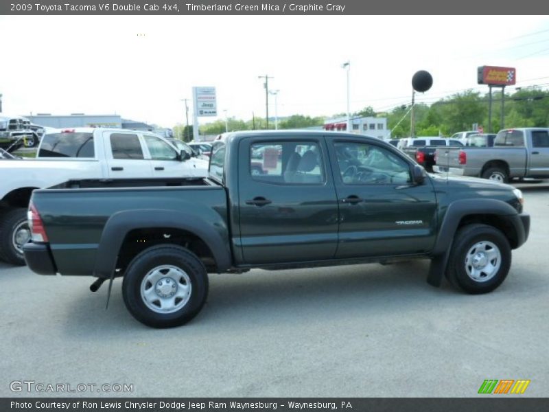 Timberland Green Mica / Graphite Gray 2009 Toyota Tacoma V6 Double Cab 4x4