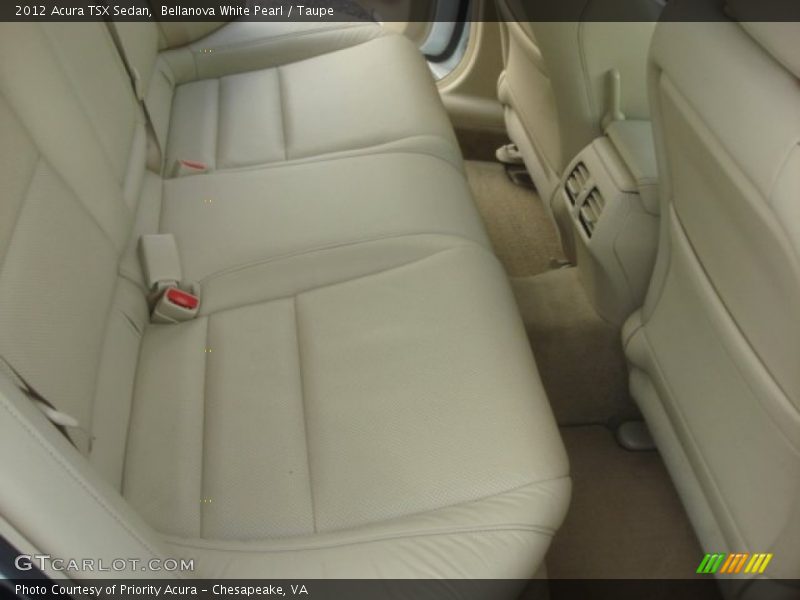 Bellanova White Pearl / Taupe 2012 Acura TSX Sedan