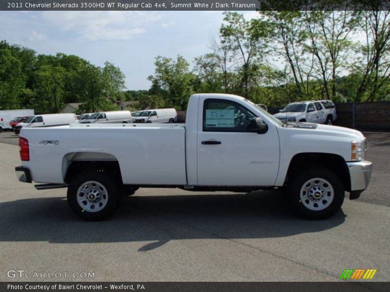 Summit White / Dark Titanium 2013 Chevrolet Silverado 3500HD WT Regular Cab 4x4