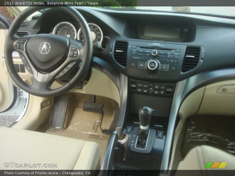 Bellanova White Pearl / Taupe 2012 Acura TSX Sedan