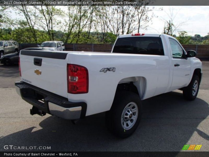 Summit White / Dark Titanium 2013 Chevrolet Silverado 3500HD WT Regular Cab 4x4